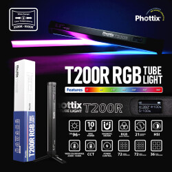 Phottix 81468 T200R RGB tube light линейный осветитель с аккумулятором