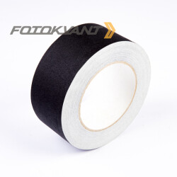 Fotokvant GP-5050 Black gaffer tape студийный тейп черный 50 мм х 50 м
