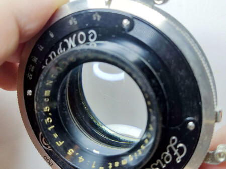 Dominar Anastigmat в затворе Compur Zeiss Ikon