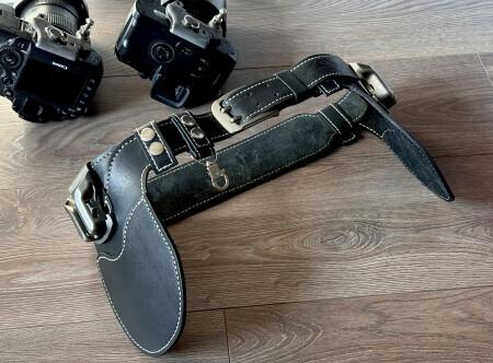 разгрузка Spider Holster PRO на две камеры, кожаная.
