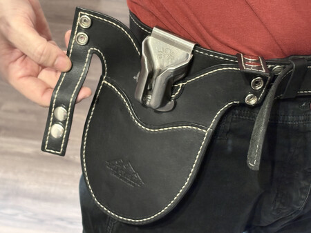 разгрузка Spider Holster PRO на две камеры, кожаная.