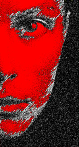 RED face