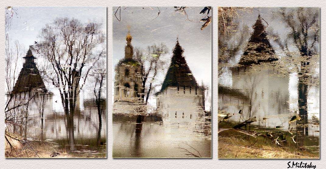 Боровск. Монастырь. Отражение