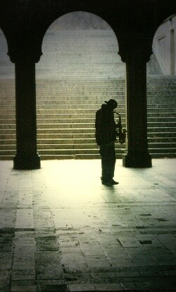 zimny jazz.