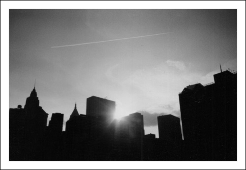 siluet goroda new-york