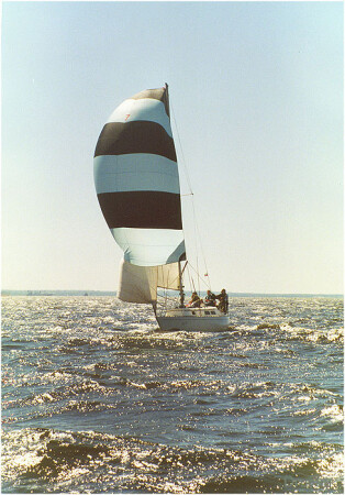 В золотисто-голубом