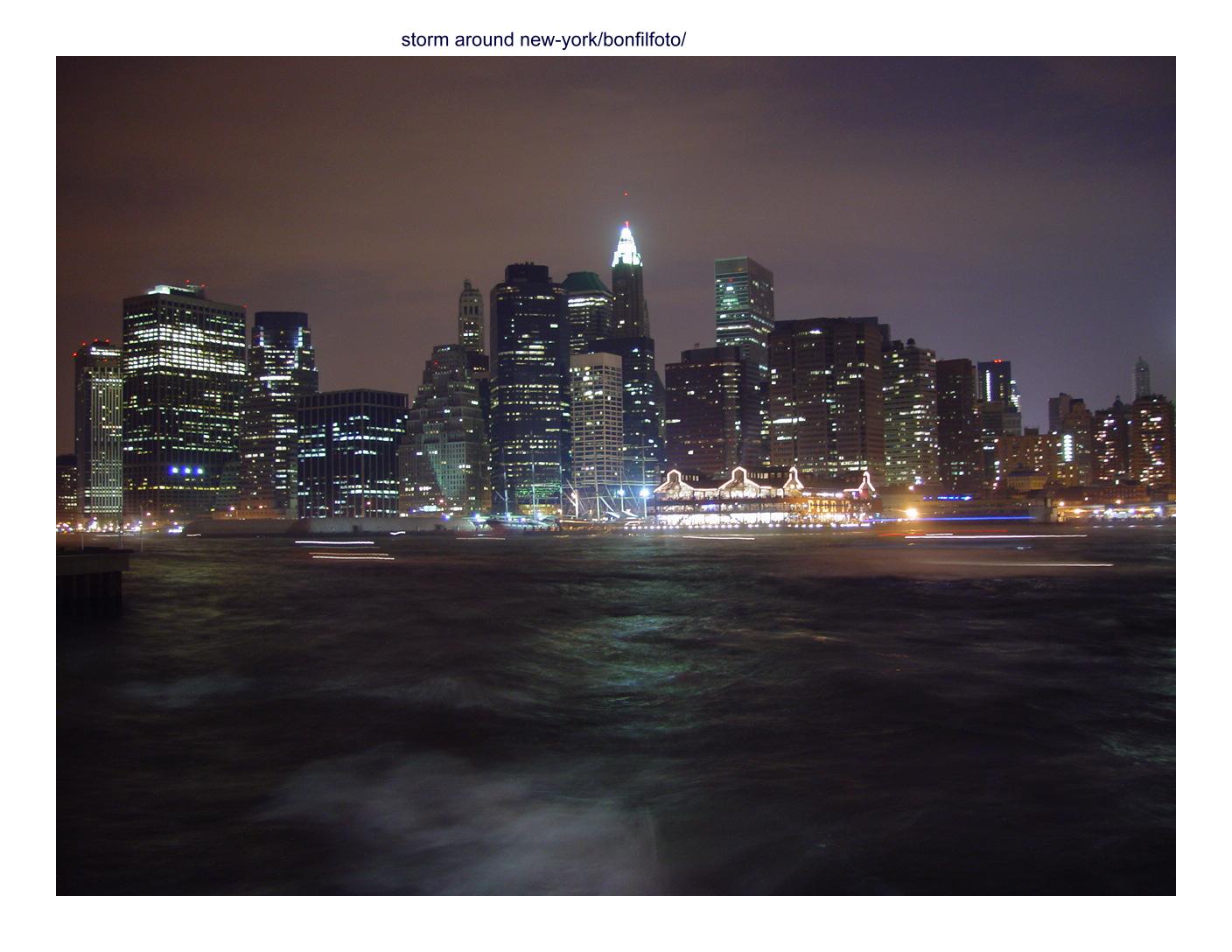 storm around new-york