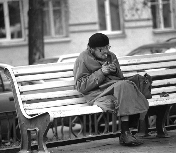 Осенний перекур.