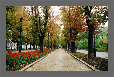 Приморский бульвар. Осень.