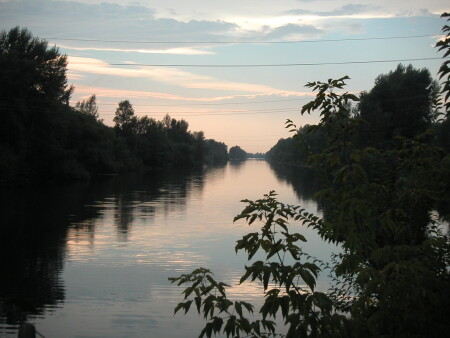 Вечером на дрене