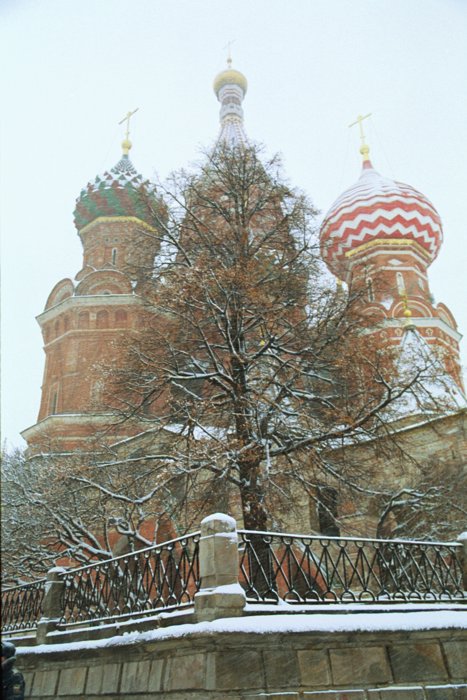 Храм Василия Блаженного. Снегопад