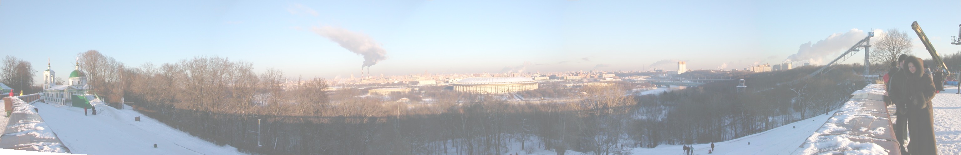 Зимняя панорама с Ленинских гор