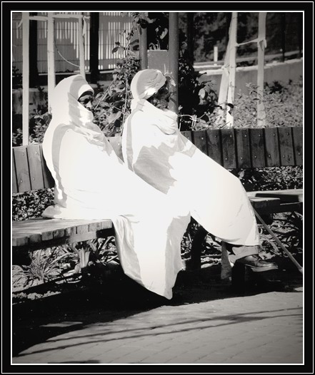 "Men in white"