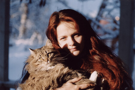 Девушка и кот #2