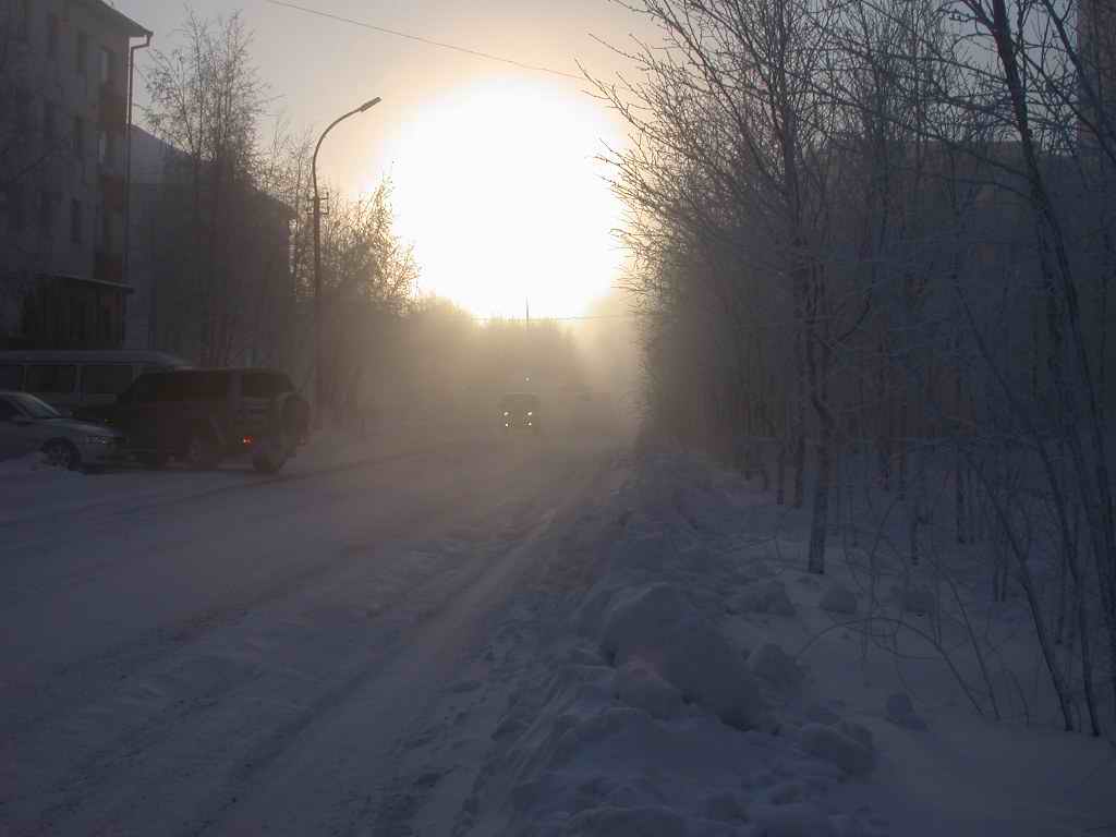 Дорога к солнцу, утром при -52С