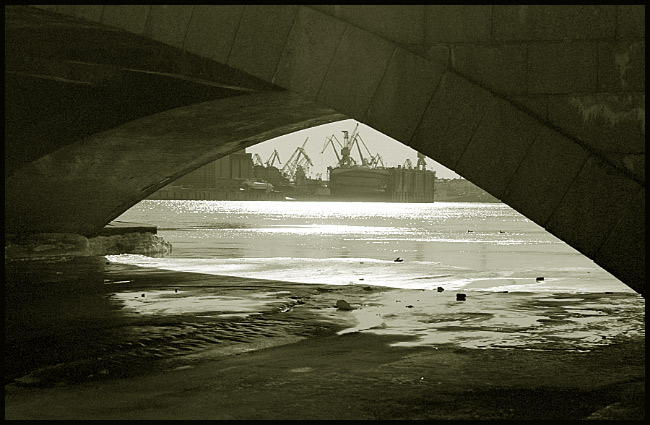 Питер, мост, эллинг, весна