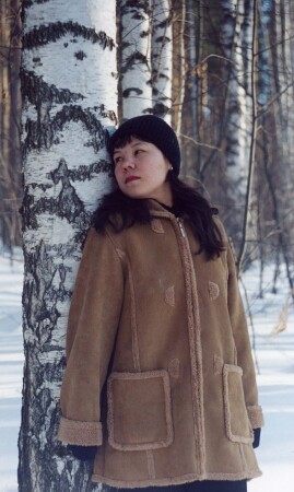 Прогулка в зимнем лесу...(портрет Н.)