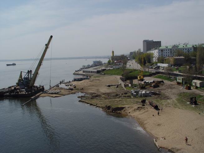 Строится новый городской пляж