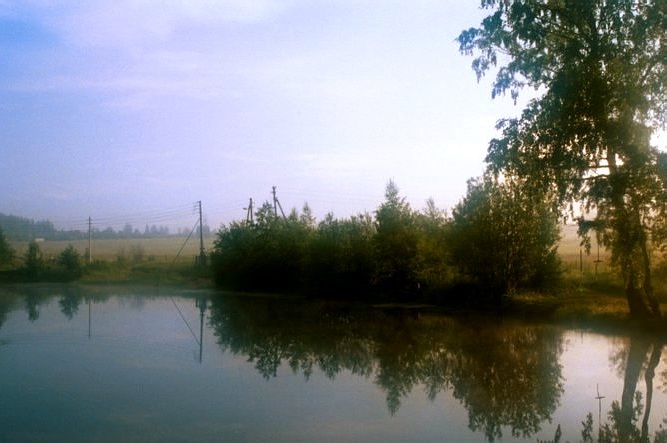 на рассвете