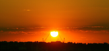 И краны провожали солнце