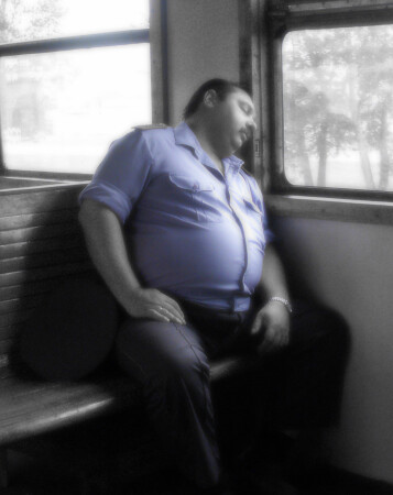 Утро человека в синем