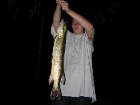 Щука в ночи.