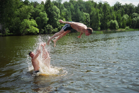 Водные акробаты :-)