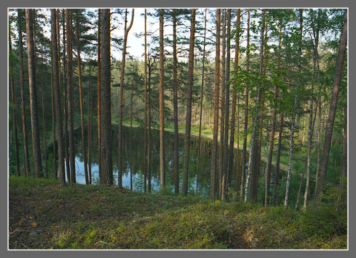 Карелия 2003 - голубое озеро