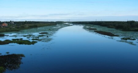 Вид на р. Юрас с утра