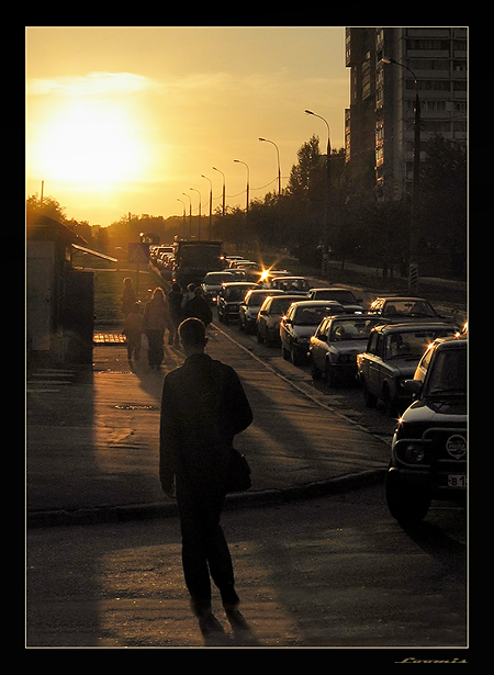 Вечерний этюд в городе...