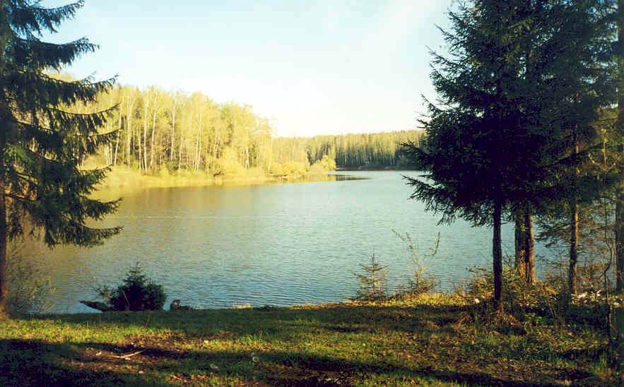 на озере