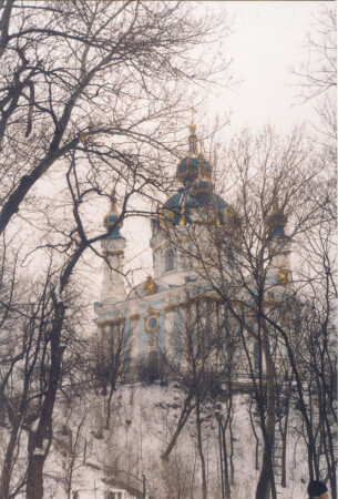 Андреевская церковь. Киев. Зима