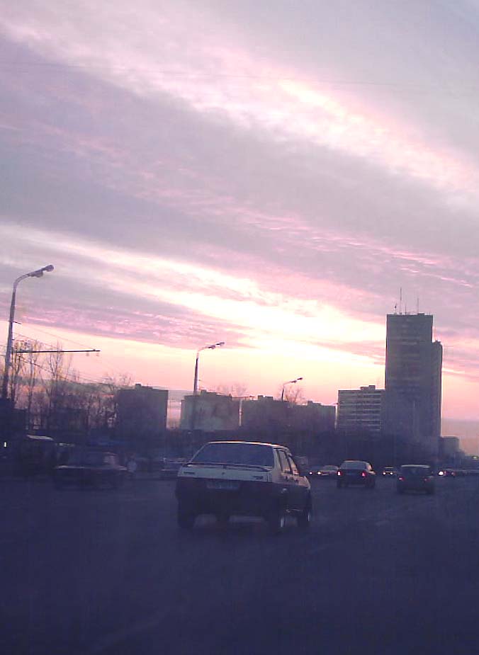 По дороге с облоками