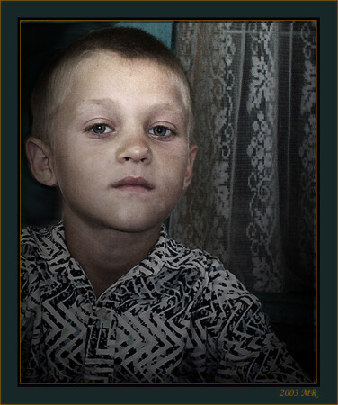 Портрет деревенского мальчика