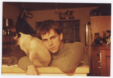 avtoportret s koshkoy...