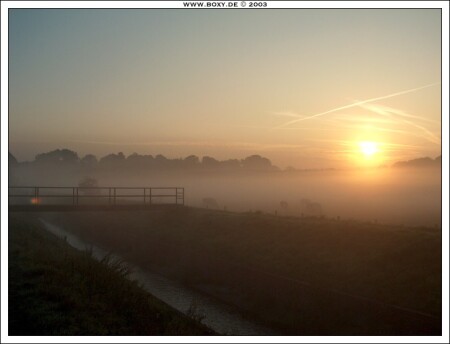 туманно-утреннее солнце