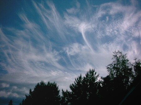 Облака-белогривые лошадки.