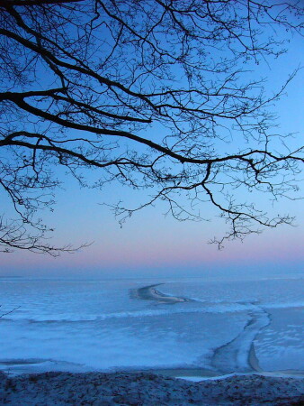 Закат на заливе