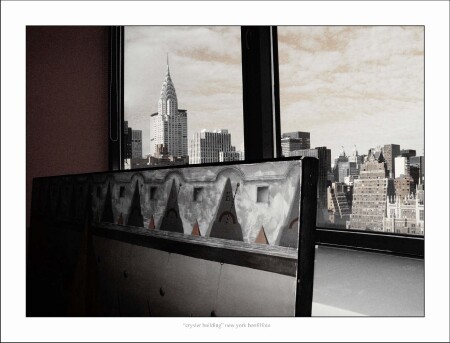 "крайслер" в окне/new york/