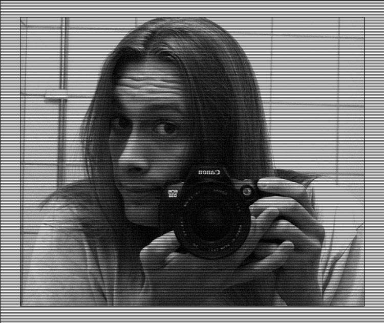 in a mirror