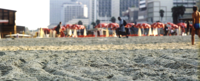 ...morning...sand...