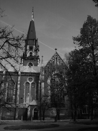 Львівські пагорби ЧБ.