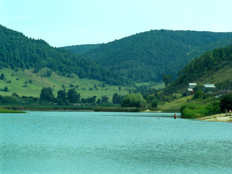 В Жигулях.