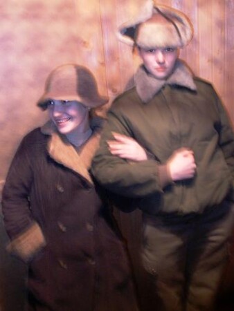 junger Soldat mit einer Frau