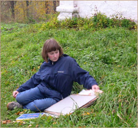 На этюдах