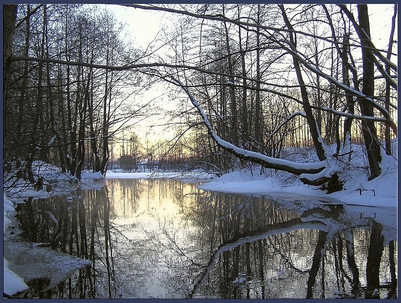 Речка на закате