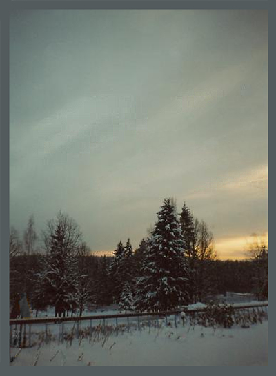 Утро зимнего дня