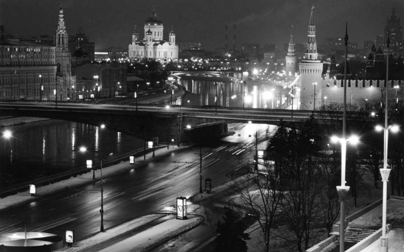 Вечерняя Москва из окна Гостинницы Россия