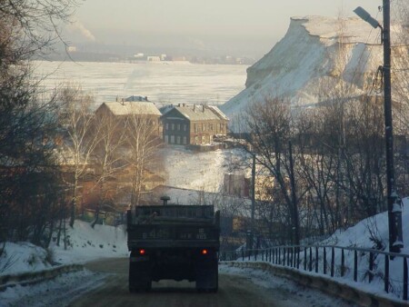 Вид на Волгу и прибрежную зону