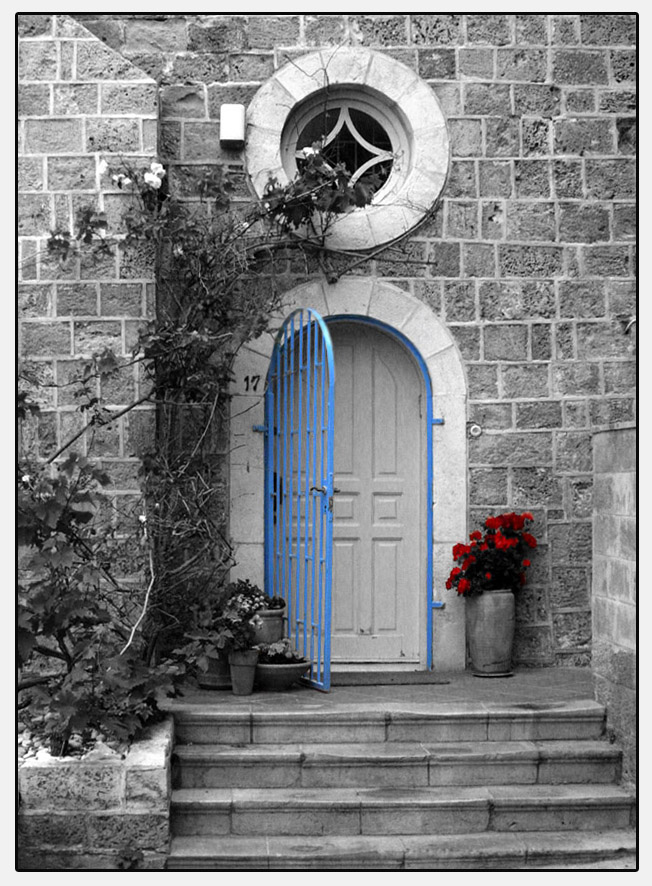 Charm of an old city-Blue gate.